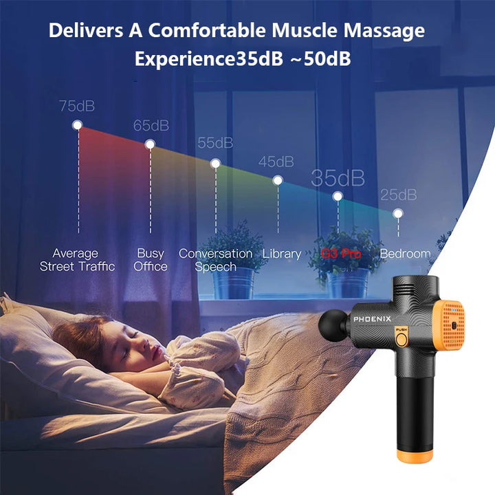 Massage Gun Phoenix A2 Muscle Relaxation Deep Tissue Dynamic Therapy Vibrator Shaping Pain Relief Back Portable Sports Massager