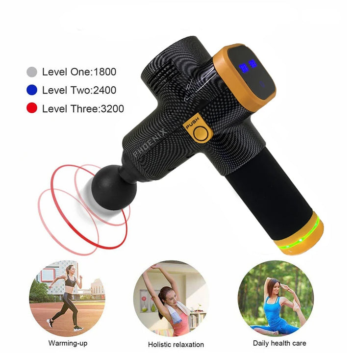 Massage Gun Phoenix A2 Muscle Relaxation Deep Tissue Dynamic Therapy Vibrator Shaping Pain Relief Back Portable Sports Massager