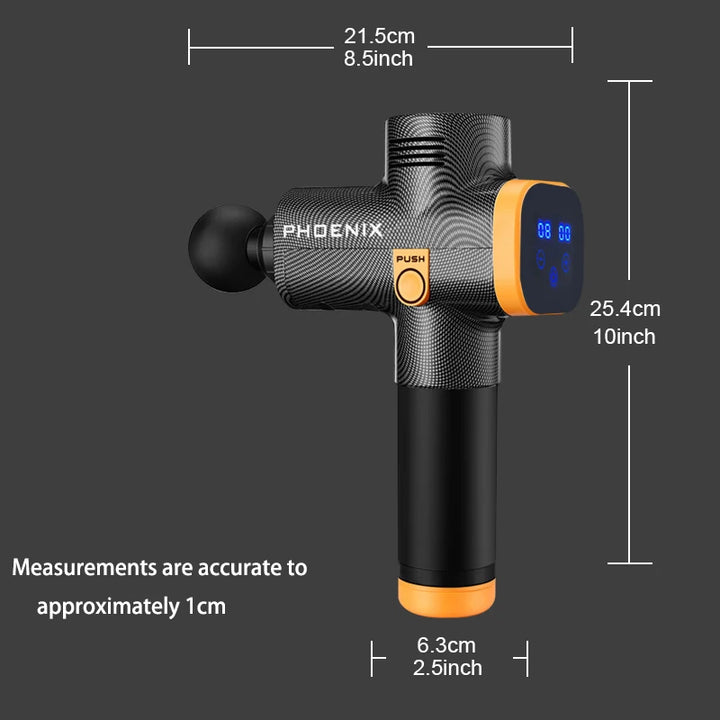 Massage Gun Phoenix A2 Muscle Relaxation Deep Tissue Dynamic Therapy Vibrator Shaping Pain Relief Back Portable Sports Massager