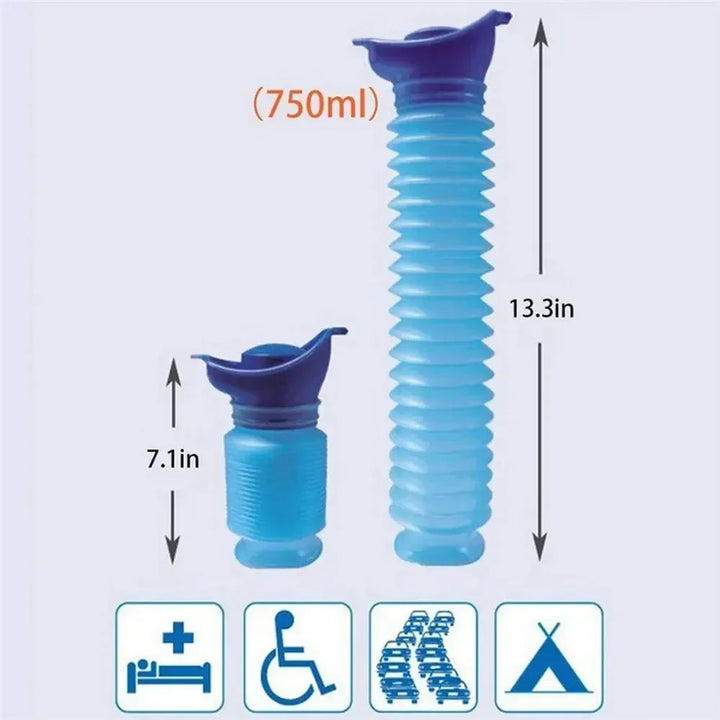 750ML Bag Women's Men's Children's Mini Toilet Travel Mountain Bike Outdoor Portable  Emergency Women's Telescopic Urina Urine