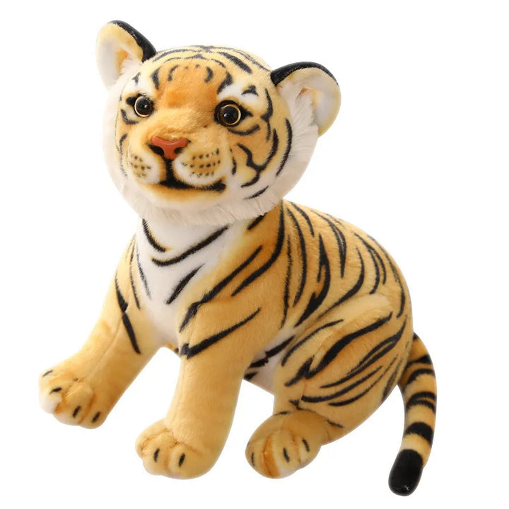 23cm Simulation Baby Tiger Plush Toy Stuffed Soft Wild Animal Forest Tiger Pillow Dolls For Kids Boys Birthday Gift