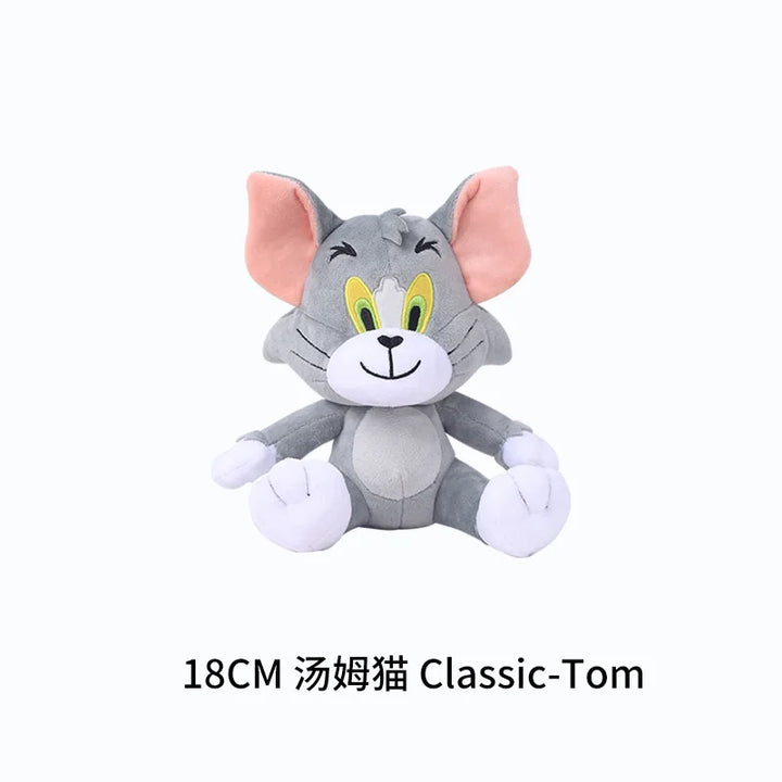 Anime Tom And Jerry Plush Toy Cartoon Movie Figures Cat Mouse Cute Plushies Stuffed Animal Doll Toys For Kids Gift Free Shipping