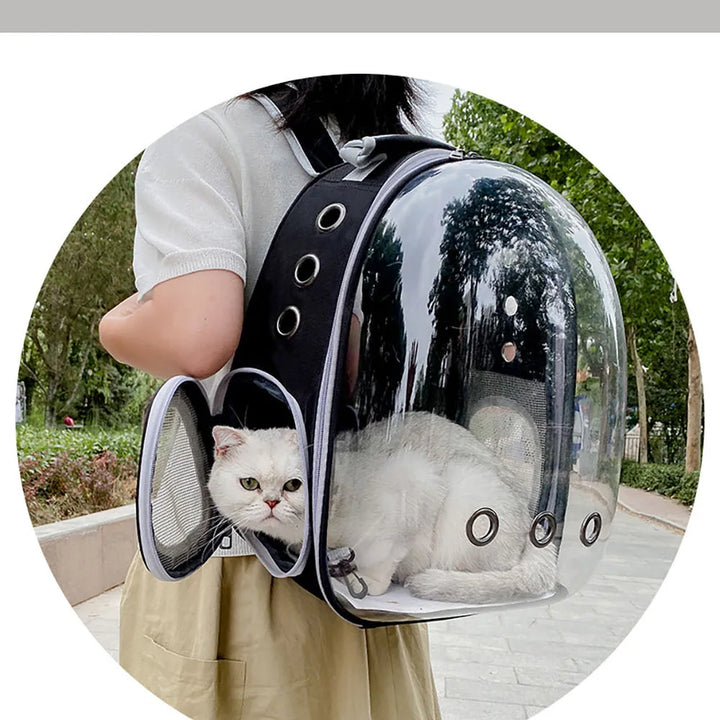 Cat Carrying Bag Space Pet Backpack Breathable Portable Transparent Backpack Puppy Dog Transport Carrier Space Capsule Bag Pets
