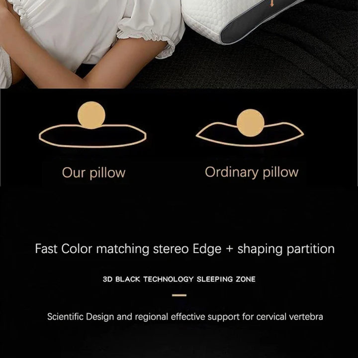 New Neck Pillow Help Sleep And Protect The Neck Cervical Orthopedic Household Soybean Fiber Massage SPA Pillow For Sleeping