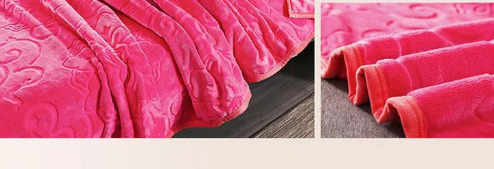 WASART Winter warm velvet fleece jacquard blanket extra large soft sofa throw blanket fluffy microfiber thick bed sheet textile