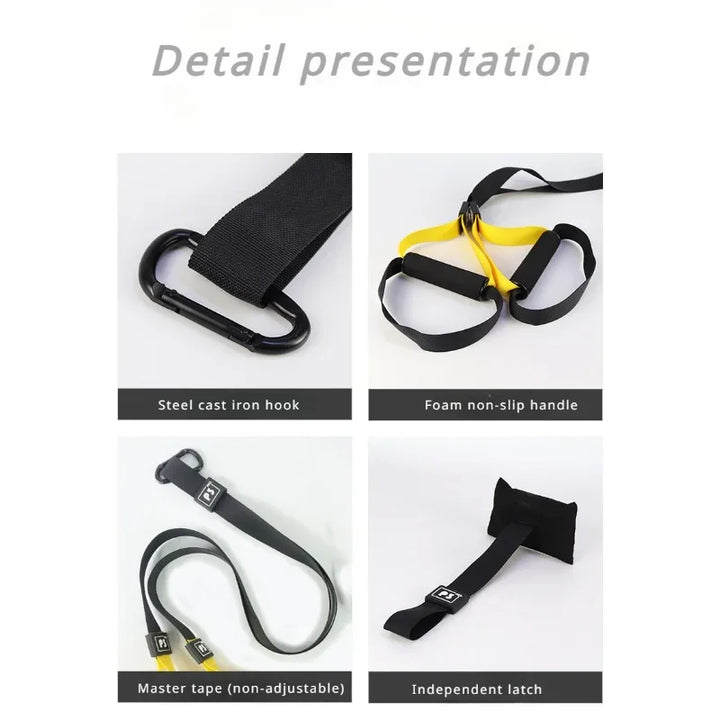 Suspension Training Band Fitness Strength Power Suspension Trainer Adjustable Yoga Belt Wall Mount Professional Trx Tensioner