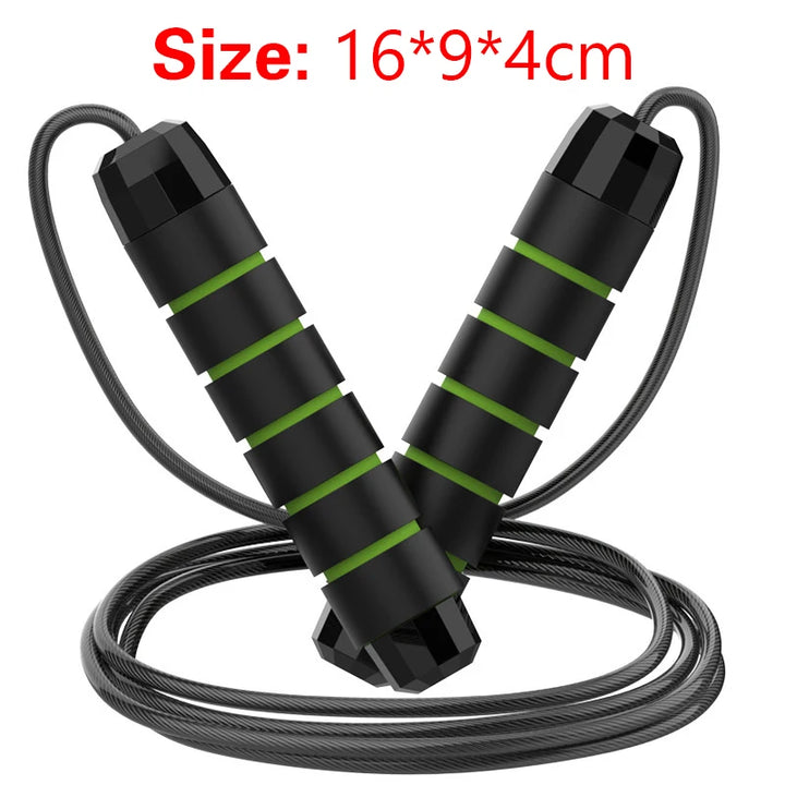 Professional Tangle Free Rapid Speed Jumping Rope Foam Handle Adjustable Steel Skipping Rope Gym Fitness Slim Body