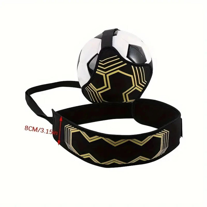 1pc Football Kick Trainer Adjustable Soccer Trainer Belt Nylon Cloth Trainer Elastic Belt Elastic Auxiliary Fitness