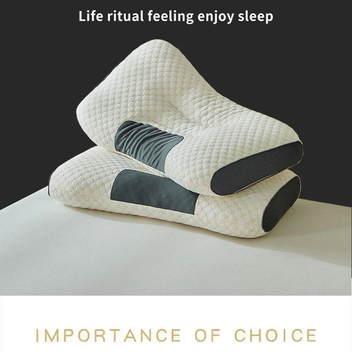 New Neck Pillow Help Sleep And Protect The Neck Cervical Orthopedic Household Soybean Fiber Massage SPA Pillow For Sleeping