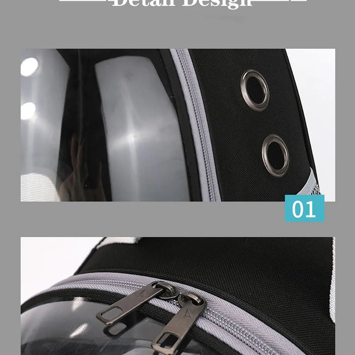 Cat Carrying Bag Space Pet Backpack Breathable Portable Transparent Backpack Puppy Dog Transport Carrier Space Capsule Bag Pets