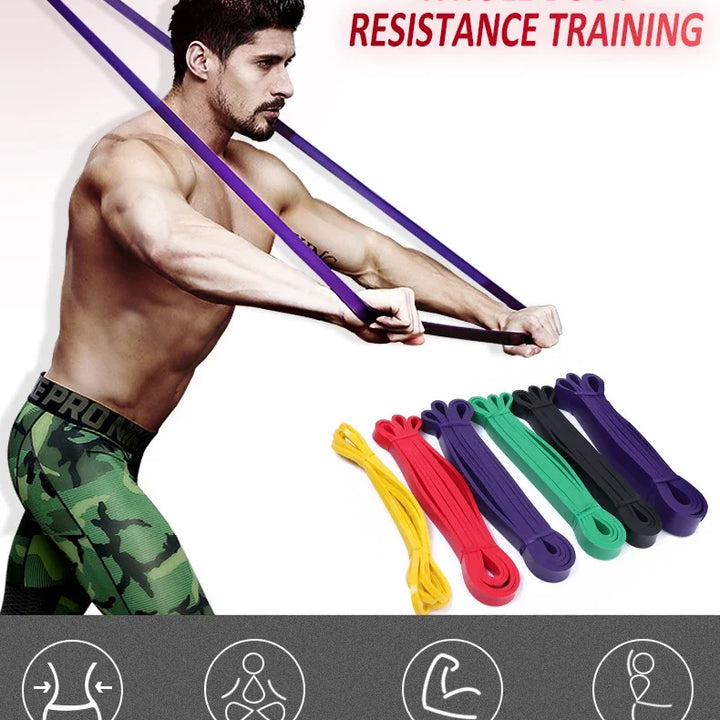 Heavy Duty Latex Resistance Band Exercise Elastic Band For Sport Strength Pull Up Assist Band Workout Pilates Fitness Equipment