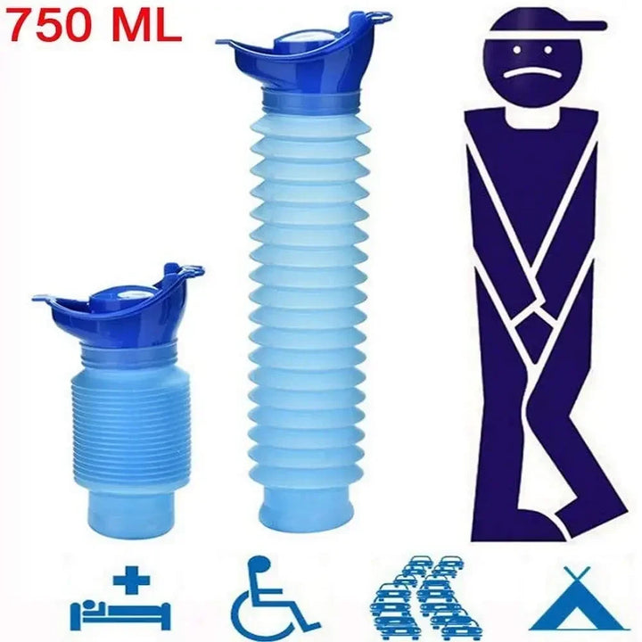 750ML Bag Women's Men's Children's Mini Toilet Travel Mountain Bike Outdoor Portable  Emergency Women's Telescopic Urina Urine