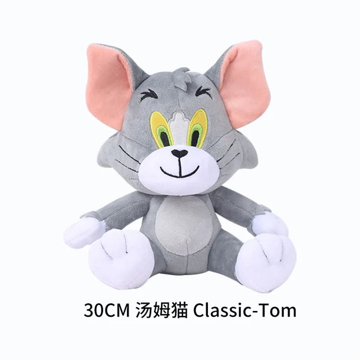 Anime Tom And Jerry Plush Toy Cartoon Movie Figures Cat Mouse Cute Plushies Stuffed Animal Doll Toys For Kids Gift Free Shipping