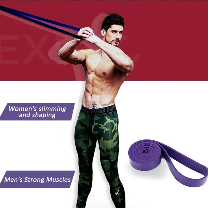 Heavy Duty Latex Resistance Band Exercise Elastic Band For Sport Strength Pull Up Assist Band Workout Pilates Fitness Equipment