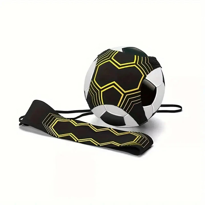 1pc Football Kick Trainer Adjustable Soccer Trainer Belt Nylon Cloth Trainer Elastic Belt Elastic Auxiliary Fitness